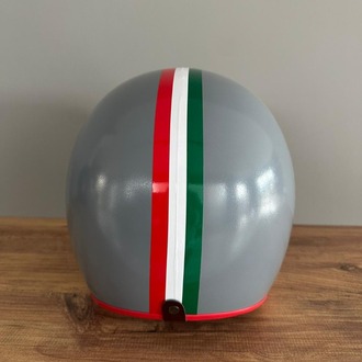 RETRO YARIM KASK GRİ