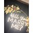 Will You Marry Me Işıklı Neon Duvar yazısı 