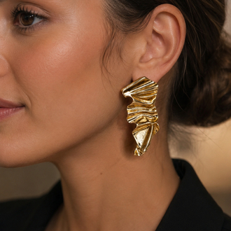 İthal Gold Tasarım Küpe