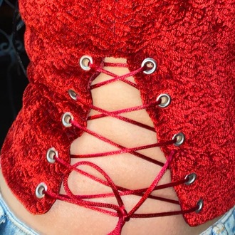 Red Velvet Corset