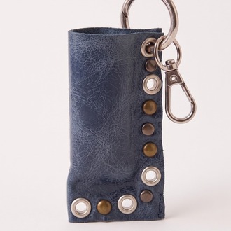 Blue Leather Lighter Case