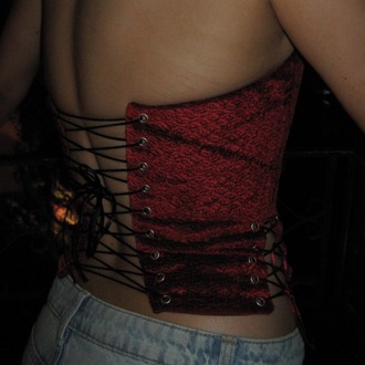Red Velvet Corset