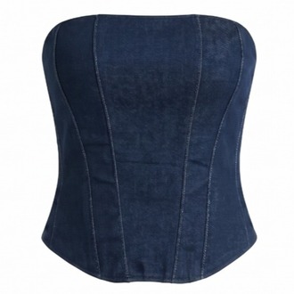 Aurelie Denim Corset