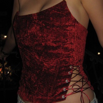 Red Velvet Corset