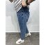 Kar yıkama yüksel bel boyfrend kot pantolon