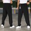 Siyah baggy kumaş pantolon