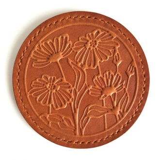 Daisy Deri Bardak Altlığı