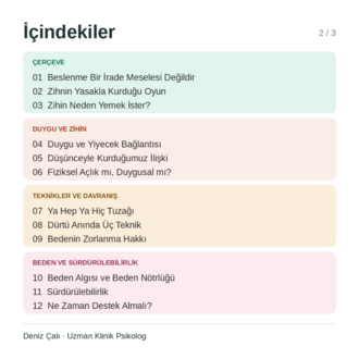 Yeme ile İlişkimiz — Duygusal Yeme, Beden Algısı ve Sürdürülebilirlik Çalışma Kitabı
