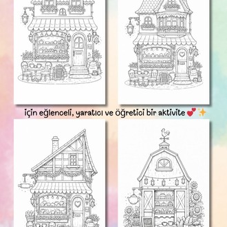 Cozy Storefronts Boyama Kitabı (A411)