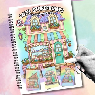 Cozy Storefronts Boyama Kitabı (A411)