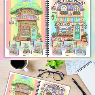 Cozy Storefronts Boyama Kitabı (A411)