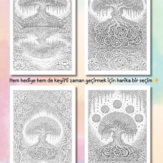 Blooming Tree of Life Boyama Kitabı (A409)
