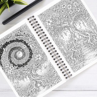Blooming Tree of Life Boyama Kitabı (A409)