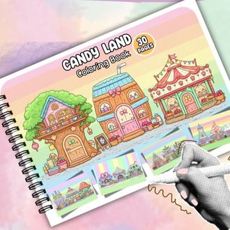 Şeker Diyarı Boyama Kitabı  (A406)