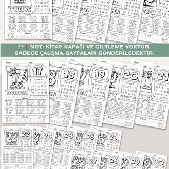 1–30 Sayılar Çalışma Sayfaları (OK15)