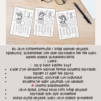 1–30 Sayılar Çalışma Sayfaları (OK15)