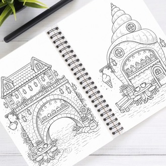 Cozy Storefronts Boyama Kitabı (A411)
