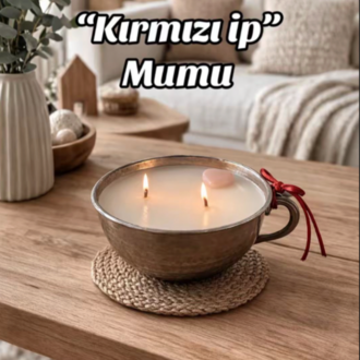 Kırmızı ip mumu 