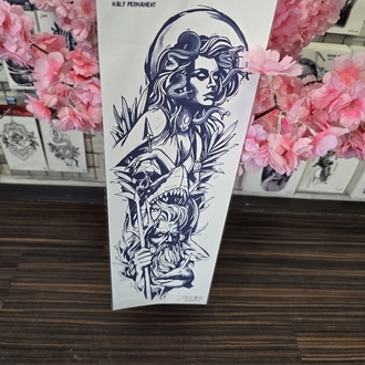 sonradan kararan Medusa ve zeus geçici dövme