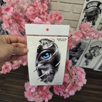 kartal ve  göz desen  gecici  dovme