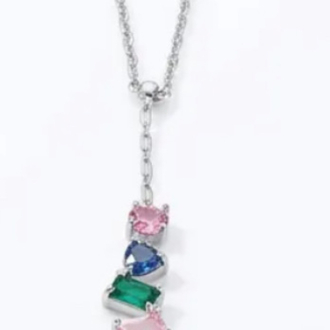 Rainbow Silver Necklace