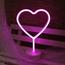 3D Neon Işıklı Flamingo Unicorn Kaktüs Kalp Işıldak Gece Lambası