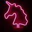 3D Neon Işıklı Flamingo Unicorn Kaktüs Kalp Işıldak Gece Lambası