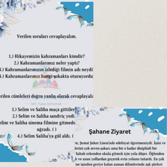 Ş-S sesi Okuma Metinleri