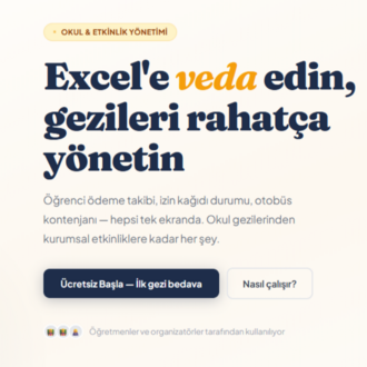 KatılımTakip – Gezi & Etkinlik Ödeme Takip Sistemi