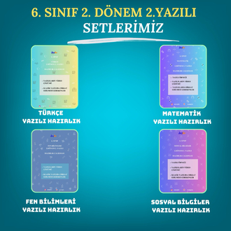 6.Sınıf Tüm Dersler 2.Dönem 2.Yazılı Hazırlık Seti