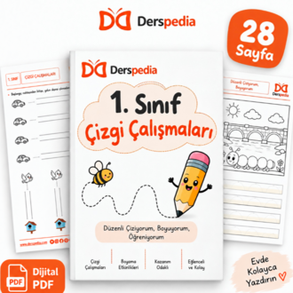 1. Sınıf Çizgi Çalışmaları – 28 Sayfa PDF