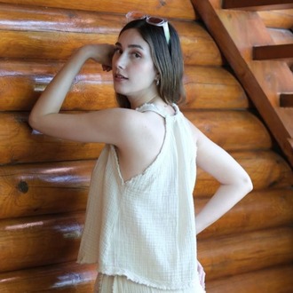 V YAKA MÜSLİN BODY