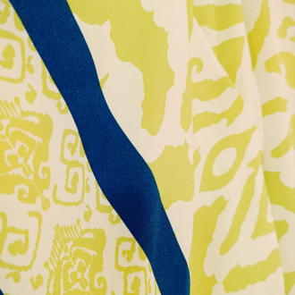 Lime Ikat Kaftan