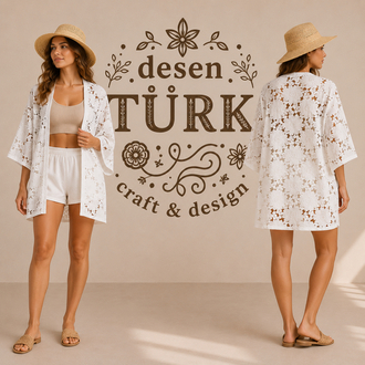 White Flower Kaftan