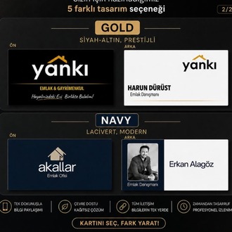 Temel Paket Dijital Kartvizit | Kişiye Özel Mobil Kartvizit Sayfası