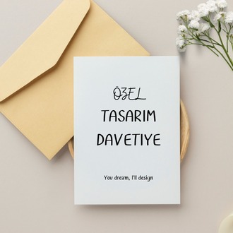 Özel Tasarım Davetiye - Her Etkinliğe Uygun