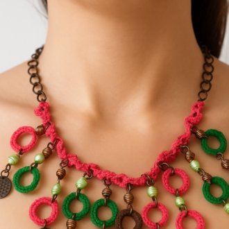 Authentic Handmade Crochet Necklace