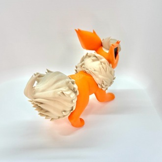 Özel Üretim Flareon (Pokémon) 3D Baskı Koleksiyon Figürü (10 cm)