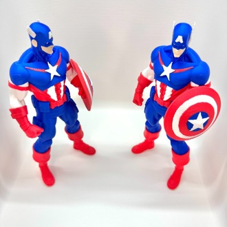 Özel Üretim Captain America (Marvel) 3D Baskı Koleksiyon Figürü (18 cm)