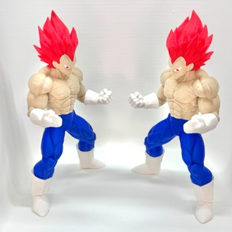 Özel Üretim Vegeta - Super Saiyan God (Dragon Ball) 3D Baskı Koleksiyon Figürü (18 cm)