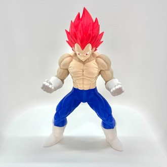Özel Üretim Vegeta - Super Saiyan God (Dragon Ball) 3D Baskı Koleksiyon Figürü (18 cm)