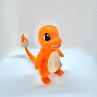 Özel Üretim Charmander (Pokémon) 3D Baskı Koleksiyon Figürü (10 cm)