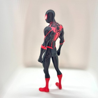 Özel Üretim Miles Morales Spider-Man 3D Baskı Koleksiyon Figürü (18 cm)