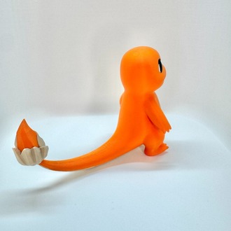 Özel Üretim Charmander (Pokémon) 3D Baskı Koleksiyon Figürü (10 cm)