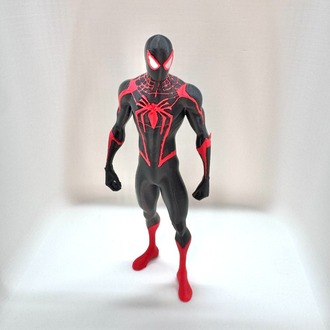 Özel Üretim Miles Morales Spider-Man 3D Baskı Koleksiyon Figürü (18 cm)