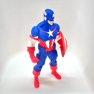 Özel Üretim Captain America (Marvel) 3D Baskı Koleksiyon Figürü (18 cm)