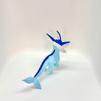 Özel Üretim Vaporeon (Pokémon) 3D Baskı Koleksiyon Figürü (10 cm)