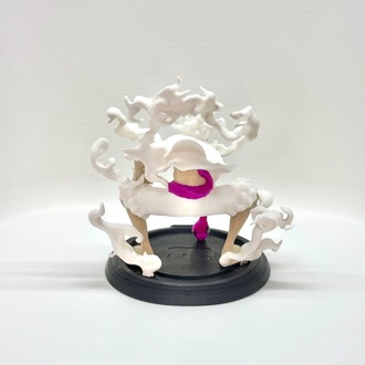 Özel Üretim Monkey D. Luffy - Gear 5 (One Piece) 3D Baskı Koleksiyon Figürü (10 cm)