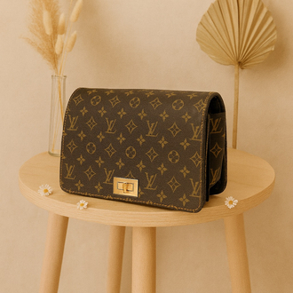 Vuitton Desenli Çapraz ve Omuz Çantası