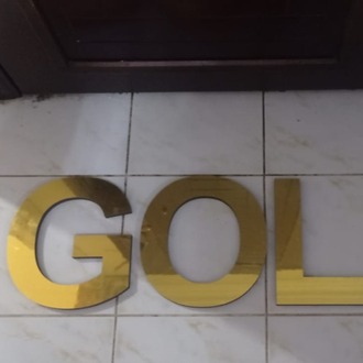 Gold Kabartma Tabela Harfi